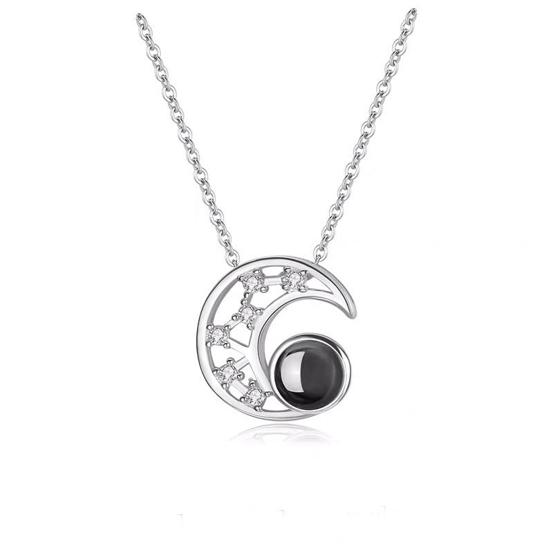 LL Starry Moon Photo Necklace
