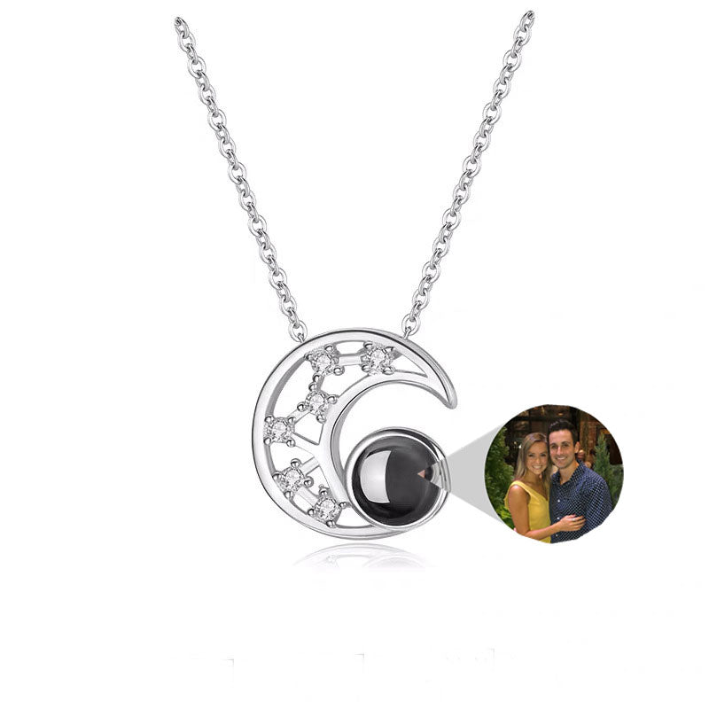 LL Starry Moon Photo Necklace