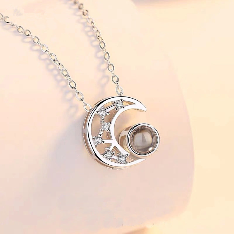 LL Starry Moon Photo Necklace