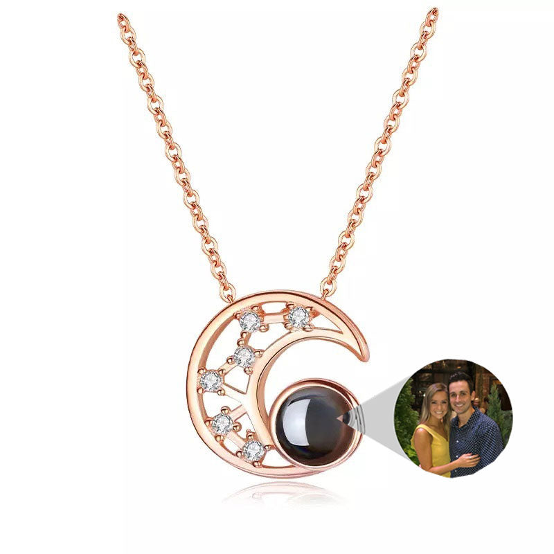 LL Starry Moon Photo Necklace